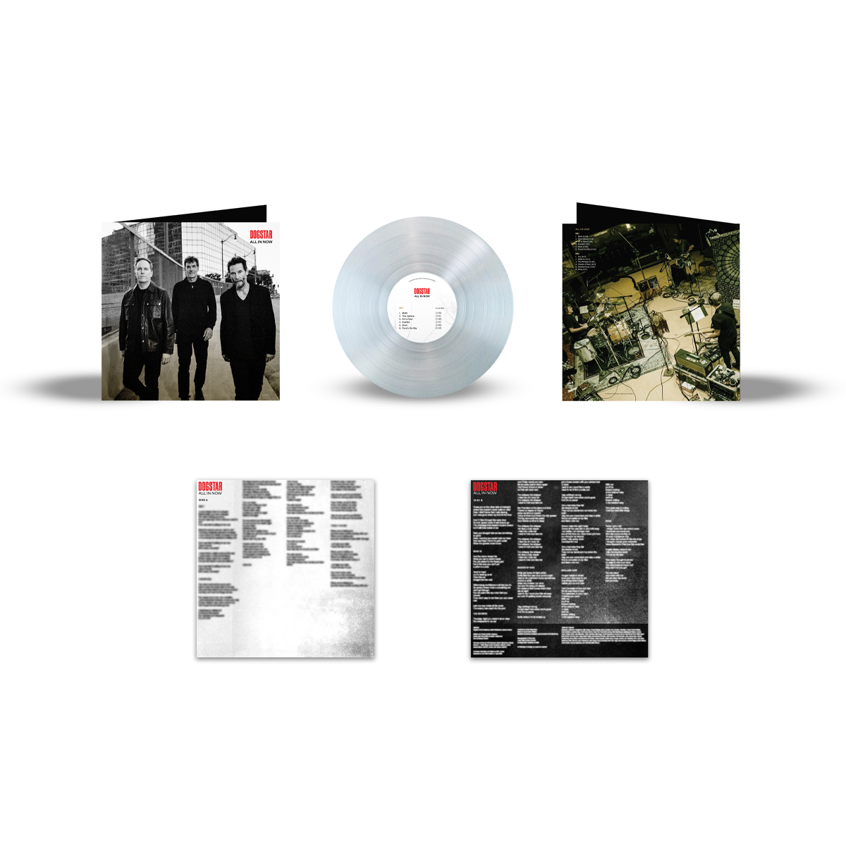 DOGSTAR ALL IN NOW 直筆サイン入り SIGNED All In Now Glass Clear Exclusive LP (LIMITED EDITION) – Dogstar
