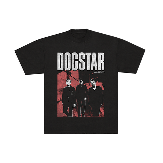 Black t-shirt with 'DOGSTAR' graphic design